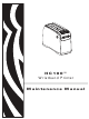 Zebra HC100 Maintenance Manual