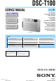 Sony DSC-T100 Service Manual