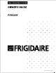 Frigidaire Freezer Owner's Manual