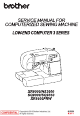 Brother XR9000 Service Manual