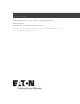 Eaton 9395 UPS Installation And Operation Manual