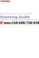 Toshiba E-studio 520 Scanning Manual