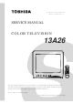 Toshiba 13A26 Service Manual
