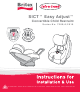 Britax SICT Easy Adjust 7200/A/2010 Series Instructions For Use Manual