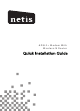 Netis ADSL2+ Modem With Wireless-N Router Quick Installation Manual