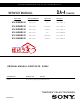Sony KV-30XBR910 Service Manual