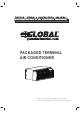 Global PACKAGED TERMINAL AIR CONDITIONER Installation & Operation Manual