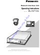 Panasonic WJ-NT104 Operating Instructions Manual