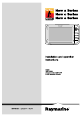 Raymarine a series Installation And Operation Instructions Manual