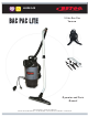 BETCO E85903-00 BAC PAC LITE Operator And Parts Manual