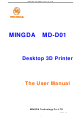 Mingda MD-D01 User Manual