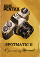 ASAHI Spotmatic II Operating Manual