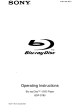 Sony BDP-S780 Operating Instructions Manual