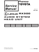 Pioneer Lexus RX300 Service Manual