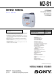 Sony MZ-S1 Service Manual