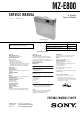 Sony MZ-E800 Service Manual