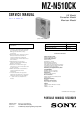 Sony MZ-N510CK Service Manual