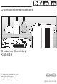 Miele KM 443 Operating Instructions Manual