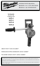 Milwaukee 1670-1 Operator's Manual
