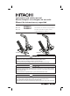 Hitachi NT50AF Instruction And Safety Manual