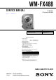 sony Walkman WM-FX488 Service Manual