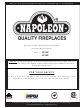 Napoleon EF34H Installation And Operation Instructions For