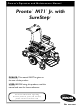 Invacare Pronto M71 Jr. with SureStep Owner's Operator And Maintenance Manual