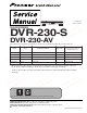 Pioneer DVR-230-AV Service Manual