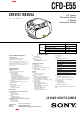 Sony CFD-E55 Service Manual