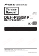 Pioneer DEH-P850MP Service Manual