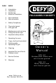 Defy DGS 122 Owner's Manual