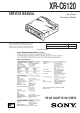 sony xr-c6120 Service Manual