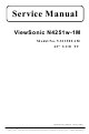 ViewSonic N4251w-1M Service Manual