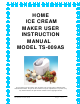 Cornelius TS-009AS User Instruction Manual