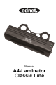 Ednet A4-Laminator Classic Line Manual