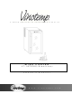 Vinotemp VT-18TEDS Owner's Manual