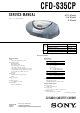 sony CFD-S35CP Service Manual