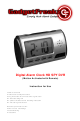 Gadgetfreakz Digital Alarm Clock HD SPY DVR Instructions For Use Manual