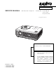 Sanyo PLC-SW30 Service Manual