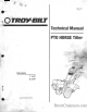 Troy-Bilt 7 HP Technical Manual