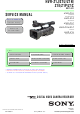 Sony HVR-Z1J Service Manual