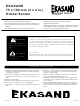 Ekasand 75 x 100 mm Operator Instructions Manual