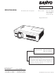 Sanyo PLC-XU355A Service Manual