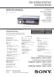 Sony CDX-GT620U Service Manual
