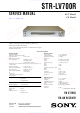 Sony STR-LV700R Service Manual
