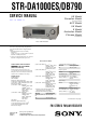 Sony STR-DA1000ES Service Manual