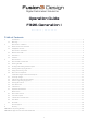 Fusion3 Design F306 Generation I Operation Manual