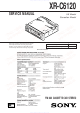 Sony XR-C6120 Service Manual