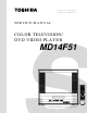 Toshiba MD14F51 Service Manual
