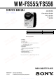 Sony WM-FS555 Service Manual